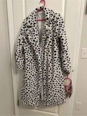 Faux fur jacket - small